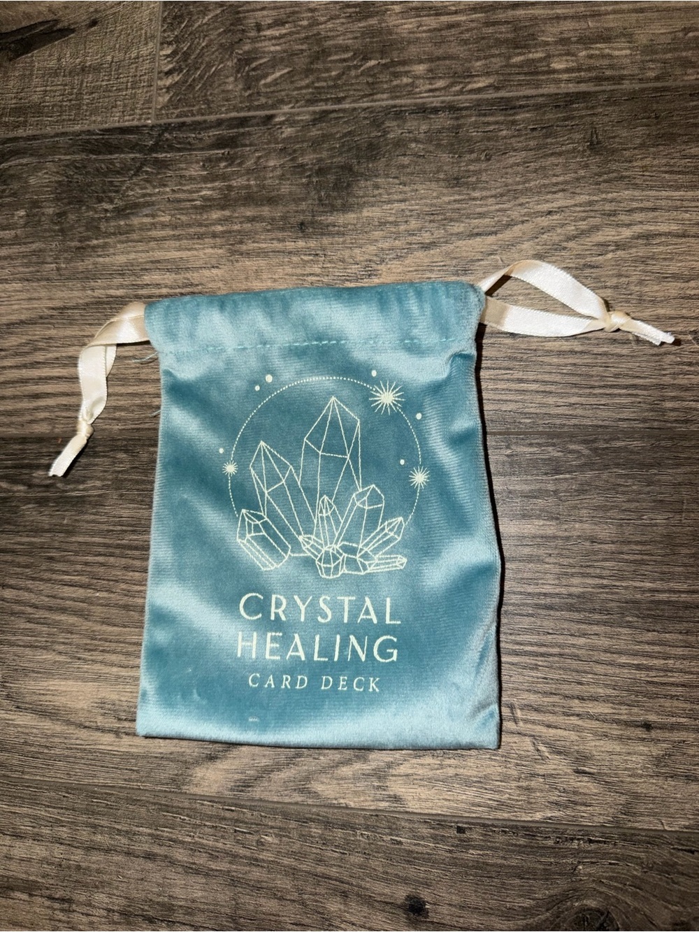 Crystal Healing Card Deck Velvet Pouch